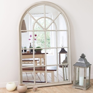 <span class=keywords><strong>Espejo</strong></span> de Pared Decorativo para el Hogar, Estilo Arco, <span class=keywords><strong>Espejo</strong></span> de Ventana con Marco de Madera - Product Image 1