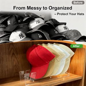 Nuevo Diseño de Soporte Acrílico para Gorras de Béisbol, Exhibidor de Gorras Portátil para Organizador - Product Image 6