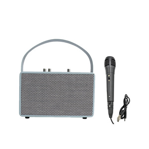 GENCE ABS3201W <span class=keywords><strong>Enceinte</strong></span> Karaoké Double <span class=keywords><strong>3</strong></span> Pouces ABS avec Sortie 5.0 15W2, Batterie Intégrée, Portable, Design Rétro, pour Extérieur, Lecture par Carte - Product Image 2