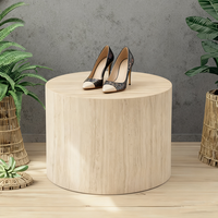 Support à vin rond, support à chaussures, table basse au design simple et écologique pour salon contemporain