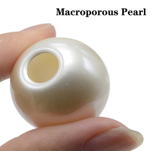 Accessoires de bijoux en <span class=keywords><strong>perles</strong></span> d'imitation de <span class=keywords><strong>perles</strong></span>, grand trou, riz blanc ABS droit, accessoires de bijouterie perforés, amples, bricolage, 50 pièces - Product Image 2