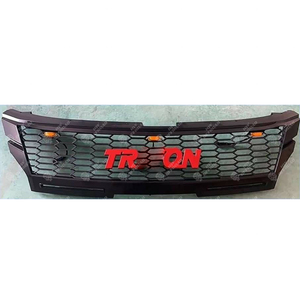 Calandre de course de pièces d'auto noires de pick-up 4x4 avec lumière ambre pour Mitsubishi Triton L200 2019 2020 <span class=keywords><strong>2021</strong></span> grilles de radiateur de voiture Bodykit - Product Image 5
