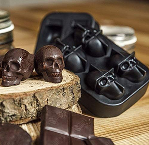 Moule à glaçons en silicone sans BPA en forme de crâne, rose et diamant, écologique et facile à utiliser pour cocktails et whisky faits maison - Product Image 2