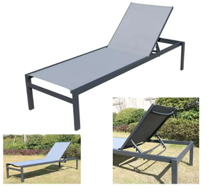 Silla de aluminio apilable <span class=keywords><strong>para</strong></span> exteriores, tumbona <span class=keywords><strong>para</strong></span> piscina, playa, Patio, muebles de jardín <span class=keywords><strong>para</strong></span> Hotel de lujo - Product Image 1