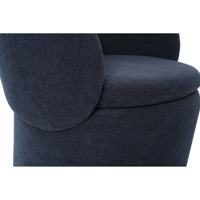 Fauteuil d'appoint moderne à rembourrage doux, design incurvé enveloppant, forme organique, pour salon