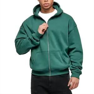 Sweat-shirts en coton pour hommes, sweat-shirts en molleton français pour hommes, sweat-shirts surdimensionnés élégants, impression lourde, sweat-shirt à fermeture éclair pour hommes - Product Image 3