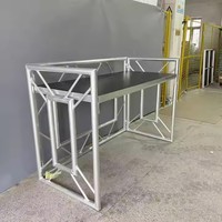 Cabina de DJ Plegable de Aluminio Mesa Truss Hecha a Medida Soporte de DJ para Eventos
