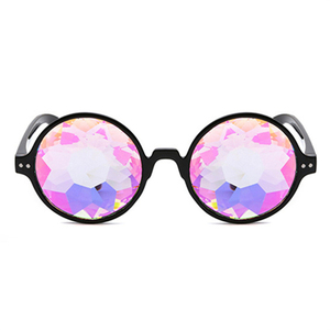 <span class=keywords><strong>Lunettes</strong></span> de soleil rondes kaléidoscopiques pour hommes et femmes, <span class=keywords><strong>lunettes</strong></span> de fête psychédéliques à prisme diffracté, <span class=keywords><strong>lunettes</strong></span> EDM pour femmes - Product Image 1