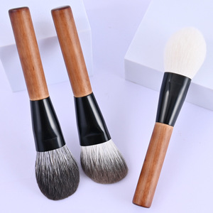 15pcs Animal Hair Makeup Brush Set Birch Wood Handle Luxury Soft Face Eye Powder Eyeshadow Blending Cosmetic Artist Brushes Kit - Product Image 4