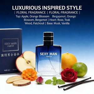 <span class=keywords><strong>Parfum</strong></span> Floral Masculin Très Populaire - 55ml <span class=keywords><strong>Homme</strong></span> Sexy aux Notes de Bergamote, Rose et Musc, Style Luxueux Inspiré pour les Occasions Sociales - Product Image 2