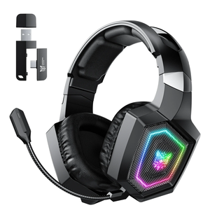 ONIKUMA GT806 <b>Wireless</b> Gaming Headset Over-the-Ear 2.4g <b>Wireless</b> Wired Three-Mode Lightweight Gaming Headset - Product Image 1