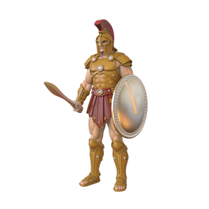 Figurine de chevalier spartiate en résine de haute qualité personnalisée avec épée et bouclier Statue de décoration de guerrier vintage en gros - Product Image 2