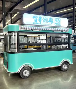 Low price sale of mobile kitchen food trucks mobile food trailers second-hand mobile food trucks for sale