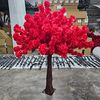 Arbre de cerisier artificiel en soie fait main et personnalisé, à l'aspect réaliste et à la texture douce, pour les mariages, les hôtels et les fêtes