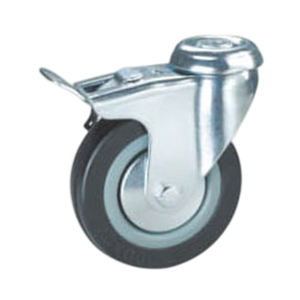 Roue en caoutchouc de qualité médicale avec noyau en PP, roulement simple, prix compétitif, capacité de charge de 25 kg à 100 kg, diamètre de 50 à 125 mm - Product Image 1