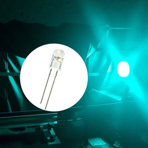 5 mét Cyan màu xanh lá cây <span class=keywords><strong>LED</strong></span> Diode vòng đầu rõ ràng ống kính 30 ° Dip thông qua lỗ ánh sáng cho tín hiệu giao thông độ sáng cao <span class=keywords><strong>LED</strong></span> hạt đèn - Product Image 1