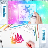 20 pochoirs d'hiver réutilisables pour la peinture, modèles flocon de neige, bonhomme de neige, sapin, pour le bois, les murs, le bricolage, la décoration de Noël à la maison
