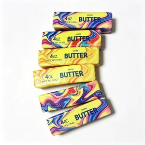 Juguete Antiestrés de Mantequilla Fluida al por Mayor: Líneas de Flujo Suaves y Coloridas (Amarillo, Rosa, Azul, Verde) - Barra de Mantequilla Esponjosa para Apretar - Product Image 1