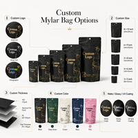 Sachets Mylar personnalisés imprimés Cali Packs 3.5g 7g 14g 28g, pochettes à fermeture éclair verticales, résistantes à l'humidité, pour emballage de bonbons et herbes, vente en gros