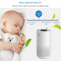 Penyegar Udara Portabel Berkualitas Tinggi Terbaru, Bising Rendah, Smart Wifi, Filter 3-in-1 HEPA, Mode Tidur