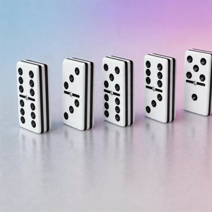 Dominos en acrylique personnalisés <span class=keywords><strong>de</strong></span> qualité supérieure à 5 couches, vente en gros, laminés, écologiques, <span class=keywords><strong>jeu</strong></span> <span class=keywords><strong>de</strong></span> société éducatif pour enfants et adultes - Product Image 1