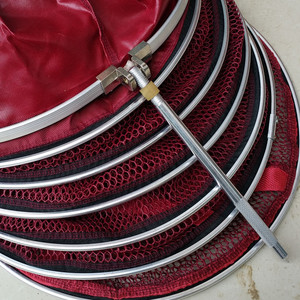 Red de pesca portátil con malla recubierta de pegamento, bolsa redonda para protección de la pesca con borde reforzado, material PU de Alibaba - Product Image 5