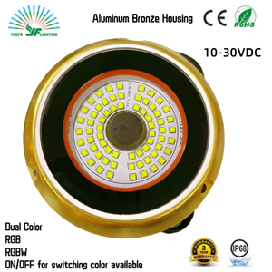 Docking 10-30vdc Đầy Đủ Không Thấm Nước IP68 Không Thấm Nước 180W Ao Bảo Vệ Ăn Mòn Màu Sắc Thay Đổi <span class=keywords><strong>LED</strong></span> Đại Dương Lặn Dưới Nước Ánh Sáng - Product Image 2