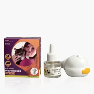 Anti-Angst Beruhigender Pheromon-Diffusor-Kit für Katzen und Hunde Ungiftiger und harmloser beruhigender Pheromon-Diffusor