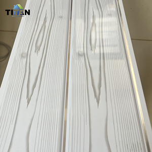 Tấm trần nhà Benin, tấm trần PVC 20cm, trần PVC, tấm ốp tường PVC giả gỗ - Product Image 4