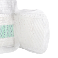 Serviettes hygiéniques jetables Qianye à marque privée, en coton biologique avec revêtement PE, anion vert, vente en gros sur le marché chinois