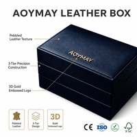 Vente en gros d'usine, emballage en cuir de luxe personnalisé, boîte d'emballage de luxe imprimée sur mesure pour toutes les industries, service personnalisé
