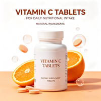Comprimés de vitamine C pour adultes, complément alimentaire naturel pour une nutrition quotidienne, sans conservateurs