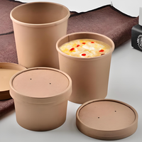 Bol à pâtes écologique pour la livraison de repas, entièrement recyclable, logo personnalisable, compatible congélateur, idéal pour la restauration