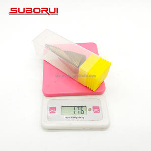 SUBORUI Foret étagé à rainure droite en spirale Foret étagé en titane HSS Foret étagé pour bois Cutter Core Drilling Tools Brocas Escalonadas - Product Image 5