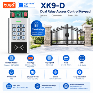 Sistema di Controllo Accessi a 2 Porte XK9-<span class=keywords><strong>D</strong></span>, Controller RFID Intelligente per Porte, 10000 Utenti, <span class=keywords><strong>Accesso</strong></span> Remoto con PIN e Scheda, IP66 - Product Image 1