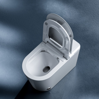 Vente à chaud de toilettes intelligentes de style européen Chauffage de siège instantané avancé Conception simple unique Télécommande murale S-Trap