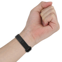Gelang Silikon Resmi Daul Color Versi Resmi untuk Jam Tangan Pintar, Tali Lembut Lebar 26mm untuk Xiaomi Mi Band9 Active Redmi Band3