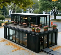 Maison conteneur à 2 étages, maison préfabriquée modulaire personnalisée, structure en acier pour hôtel de luxe, complexe hôtelier, vente en gros directe d'usine