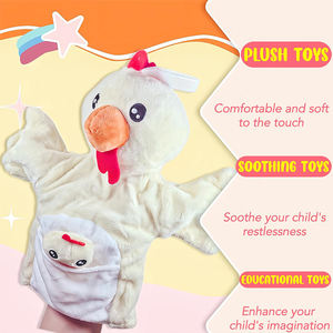 Juguetes Educativos Personalizados, Títere <span class=keywords><strong>de</strong></span> <span class=keywords><strong>Dedo</strong></span> <span class=keywords><strong>de</strong></span> <span class=keywords><strong>Pollito</strong></span> <span class=keywords><strong>de</strong></span> Peluche para Niños Pequeños, Juegos Interactivos para Padres e Hijos, Fiesta Temática <span class=keywords><strong>de</strong></span> Animales - Product Image 2