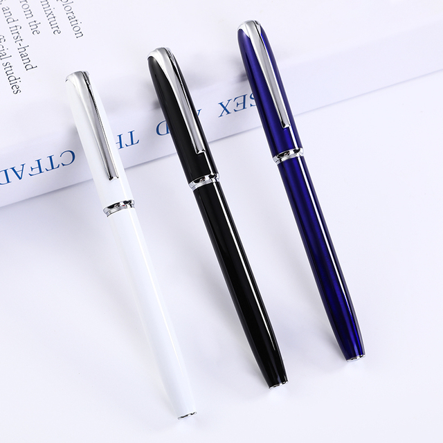Business Office Gift Advertising Pen Various Luxury Design Fashion Metal Signature Pen Custom Logo Creative Printed
