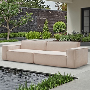 Precios de fábrica Villa de lujo Muebles modernos para exteriores Compresión Sofás impermeables Conjunto Patio Sofá Muebles de jardín - Product Image 1