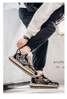 Chaussures de sport décontractées confortables à semelle épaisse pour hommes, tendance, respirantes, imprimées et brodées, nouvelle collection printemps-automne 2025