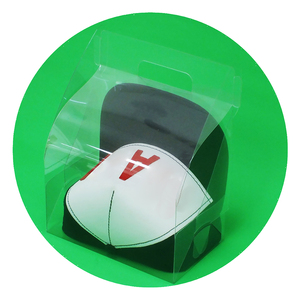 Foldable Plastic Custom Color Printed Foldable Baseball Cowboy Hat Packaging Clear Recyclabe RPET PP PET Plastic PVC Gift Box Set With Handles