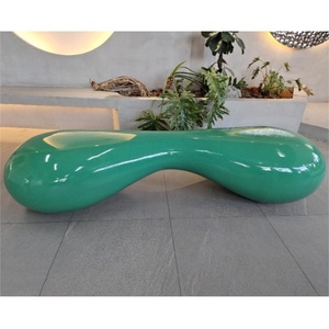 ม้านั่งตกแต่งรูปทรงเนินทรายสีเขียว ดูแลง่าย เหมาะสำหรับสวนหลังบ้าน ชุดอุปกรณ์หรือกระถางต้นไม้และกระถางปลูกต้นไม้ - Product Image 2