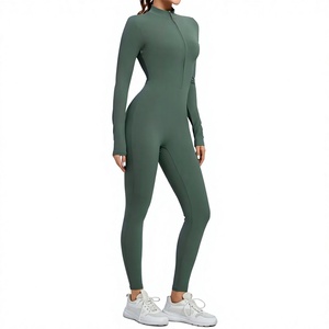 Combinaison de sport sans dos en élasthanne de haute qualité, séchage rapide, pour yoga et fitness, tricotée - Product Image 4