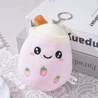 12CM Melkthee beker hanger pluche speelgoed pop pluche Boba speelgoed sleutelhanger kindercadeau schattig pluche groothandel poppen