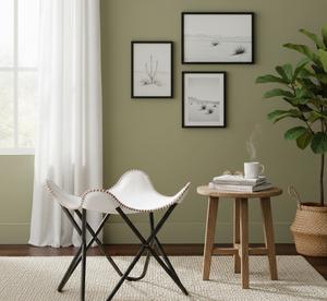 High Quality Durable Foldable White Leather <b>Butterfly</b> <b>Chair</b> Ergonomic Design Comfortable Accent Lounge <b>Chair</b> Bedroom Apartment - Product Image 2