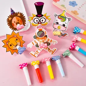 Apito de decoração de festa para crianças, brinquedos criativos de desenhos animados