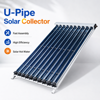 Collecteur solaire à tube sous vide pressurisé anti-fuite, résistant aux hautes températures, collecteur solaire en U