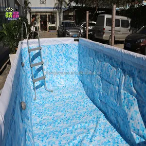 Китайский поставщик Делюкс Открытый Семейный плавательный Intex металлический каркас прямоугольный бассейн по индивидуальному заказу